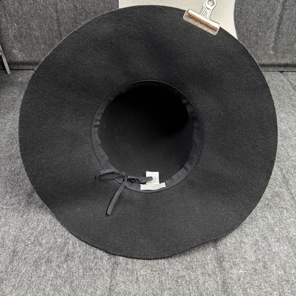Nordstrom Elegant Black Wide-Brim Hat - Picture 2 of 4